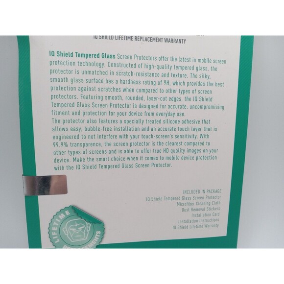 5/$25 Iphone 7 PLUS Screen Protector Iq Shield Tempered Ballistic Glass - Picture 6 of 7